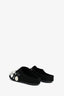 The Row Black Pom Pom Velvet Flats Size 36