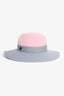 Michelle Maison Pink/Grey Velvet Hat Size S