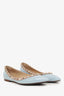 Valentino Blue Patent Rockstud Flats Size 38.5