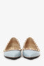 Valentino Blue Patent Rockstud Flats Size 38.5