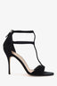 Manolo Blahnik Black Suede Cellin 105 Heels Size 38.5