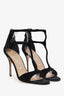 Manolo Blahnik Black Suede Cellin 105 Heels Size 38.5