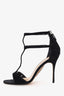 Manolo Blahnik Black Suede Cellin 105 Heels Size 38.5