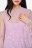 Katie May Light Purple Lace Long Sleeve 'Leilani' Mini Dress with Slip Size XS
