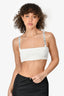 Christian Dior White Logo Strap Stretch Bralette Size XS