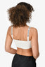 Christian Dior White Logo Strap Stretch Bralette Size XS