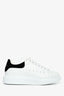 Alexander McQueen White Leather Black Chunky Sneakers Size 39