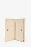 Gucci White Leather Chevron Quilted GG Marmont Wallet (As Is)
