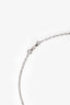 Pre-Loved Chanel™ 18K White Gold Diamond Set Plume de Chanel Pendant Necklace