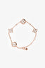 Louis Vuitton 18K Rose Gold/Mother of Pearl Diamond Set Blossom Bracelet