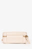 Pre-Loved Chanel™ 2017/18 Cream Caviar Leather Small Filigree Vanity Case