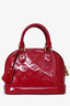 Louis Vuitton 2014 Cherry Red Vernis Leather Alma BB with Strap