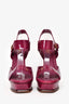 Saint Laurent Purple Patent Platform Tribute Heels Size 38.5