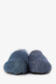 Marni Blue Fussbet Sabot Calf-hair Slippers Size 38