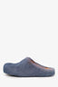 Marni Blue Fussbet Sabot Calf-hair Slippers Size 38