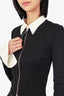 Helmut Lang Black Zip-Up Top Size S