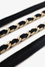 Pre-Loved Chanel™ Black Canvas Chain Belt