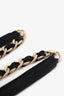 Pre-Loved Chanel™ Black Canvas Chain Belt