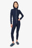 Cordova Navy/White Belted Over the Boot Ski Suit Size S