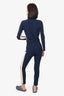 Cordova Navy/White Belted Over the Boot Ski Suit Size S