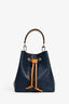 Louis Vuitton Navy Blue Epi Leather/Mustard Yellow NéoNoé BB Bucket Bag