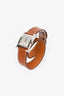 Hermes Gold Leather Double Tour 25mm 30mm Steel Heure Watch