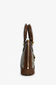 Gucci GG Supreme Brown Leather 1955 Horsebit Top Handle with Strap