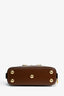 Gucci GG Supreme Brown Leather 1955 Horsebit Top Handle with Strap
