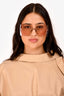 Christian Dior Pink Monogram 'Club M5U' Square Sunglasses