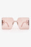 Christian Dior Pink Monogram 'Club M5U' Square Sunglasses