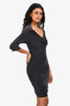 Maje Black Metallic Off The Shoulder Dres Size 2