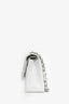 Pre-Loved Chanel™ 2011 White Caviar Leather Jumbo Double Flap Shoulder Bag
