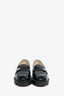 Christian Louboutin Black Patent Leather Lock Woody Lug Sole Loafers Size 38