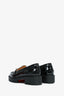 Christian Louboutin Black Patent Leather Lock Woody Lug Sole Loafers Size 38