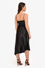 MM6 by Maison Margiela Black Satin Slip Dress Size 40