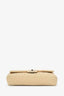 Pre-loved Chanel™ 2010-11 Beige Quilted Lambskin East/West Single Flap Bag