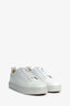 Christian Louboutin White Leather Low Top Sneakers Size 42 Mens