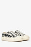 Christian Dior Black/White Canvas Herringbone Walk'n'Dior Sneakers size 36 (As Is)