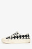 Christian Dior Black/White Canvas Herringbone Walk'n'Dior Sneakers size 36 (As Is)