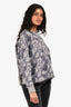 Hermès Grey Blue 'Bride De Cour' Printed Crewneck Sweatshirt Size 38