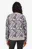 Hermès Grey Blue 'Bride De Cour' Printed Crewneck Sweatshirt Size 38