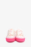 Louis Vuitton White/Fuchsia Monogram 'Stellar' Low Top Sneakers Size 36.5