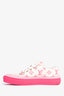 Louis Vuitton White/Fuchsia Monogram 'Stellar' Low Top Sneakers Size 36.5