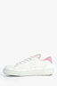 Louis Vuitton White/Pink Leather 'Charlie' Sneaker Size 37