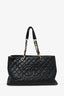 Pre-loved Chanel™ 2012-13 Black Caviar Leather Grand Shopping Tote