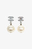 Pre-Loved Chanel™ 2019 Pearl/Crystal Drop Earrings
