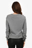 Dolce & Gabbana Grey Floral Applique Sweatshirt Size 40
