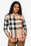 Burberry Blush Cotton Check Pattern Shirt Size 12 Kids