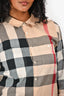 Burberry Blush Cotton Check Pattern Shirt Size 12 Kids