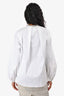 Fabiana Filippi White Cotton Beaded Neckline Shirt Size 44 with Tags